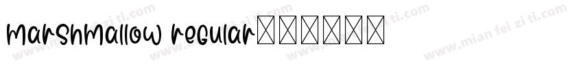 marshmallow regular字体转换
